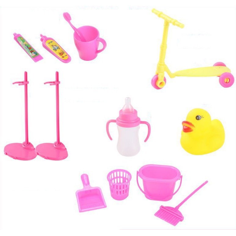 Set 111 Bộ 12 Đầm 3d Cho Búp Bê Barbie 76198936