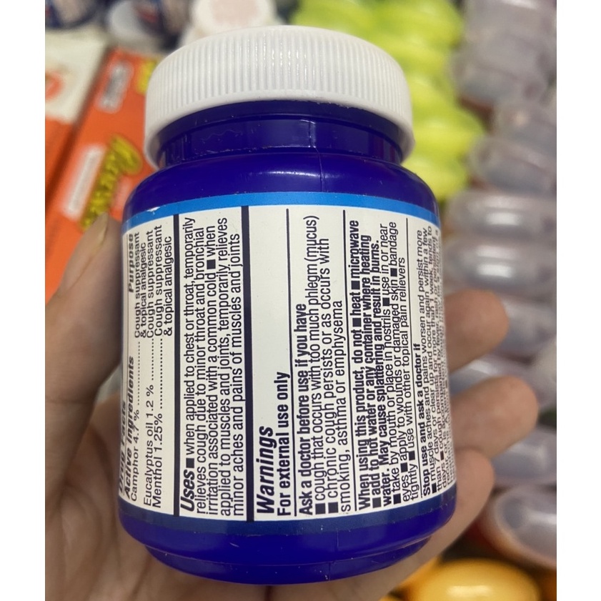 Dầu nóng Vaporizing Chest Rub hủ 113g USA
