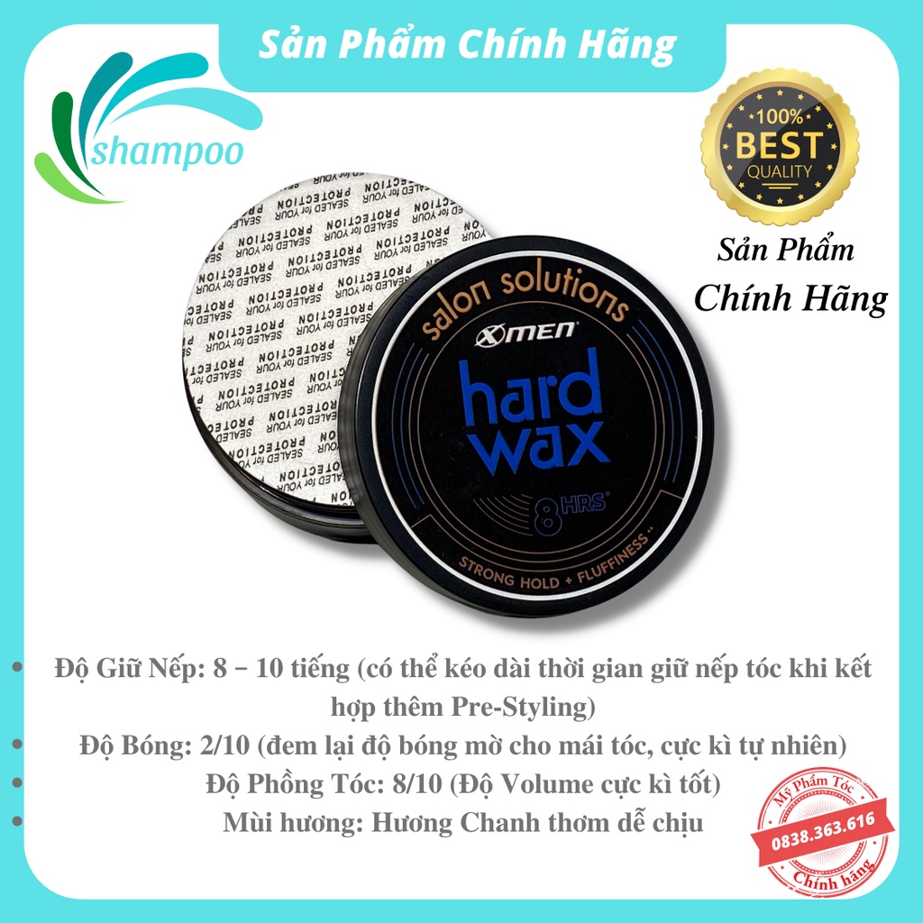 Sáp vuốt tóc nam Xmen Clay cao cấp giữ nếp tạo kiểu tóc keo vuốt tóc nam