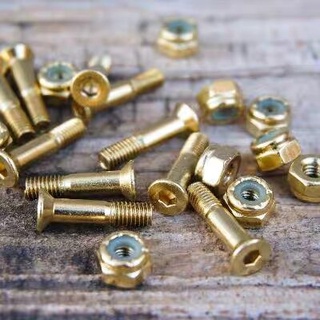 Ốc vít 25mm màu vàng đen chuyên dụng cho ván trượt
