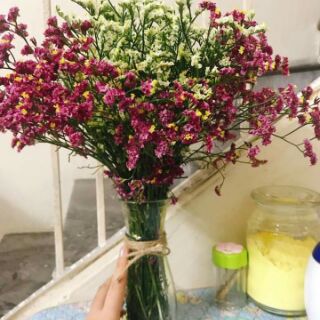 Combo 2 bình hoa miệng eo love/liter có nơ trang trí