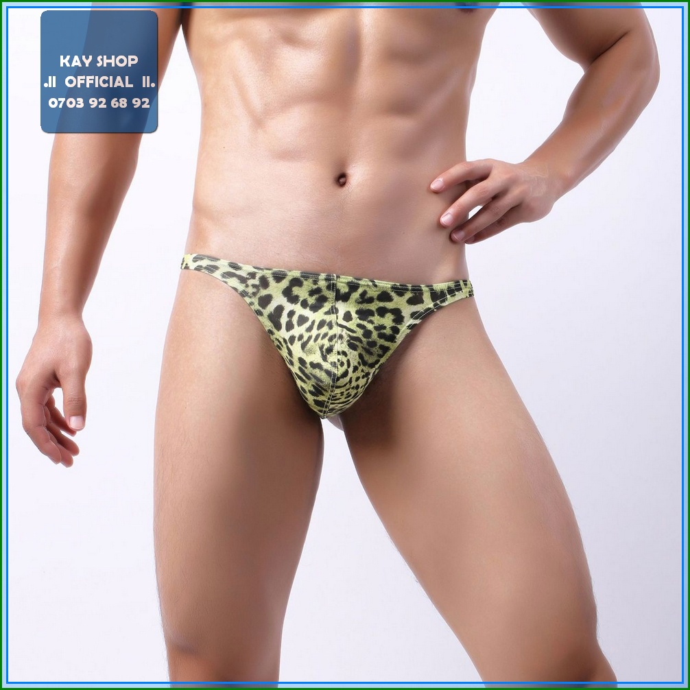 Quần lót lọt khe sexy nam da beo - Quần sịp nam độc đáo lạ quyến rũ