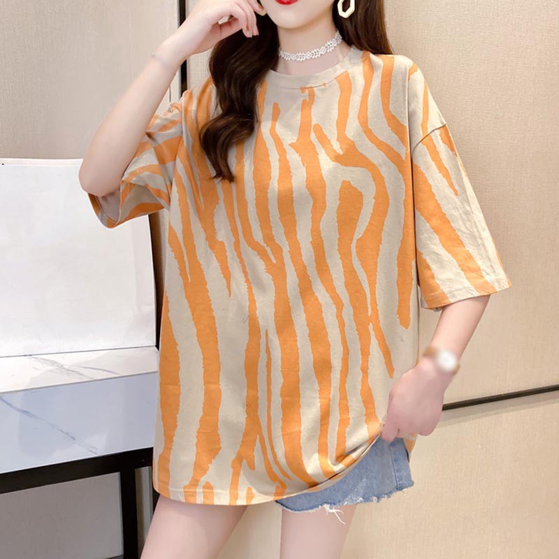 Áo Thun Nữ Cổ Tròn Ngắn Tay Thời Trang Hè 2021