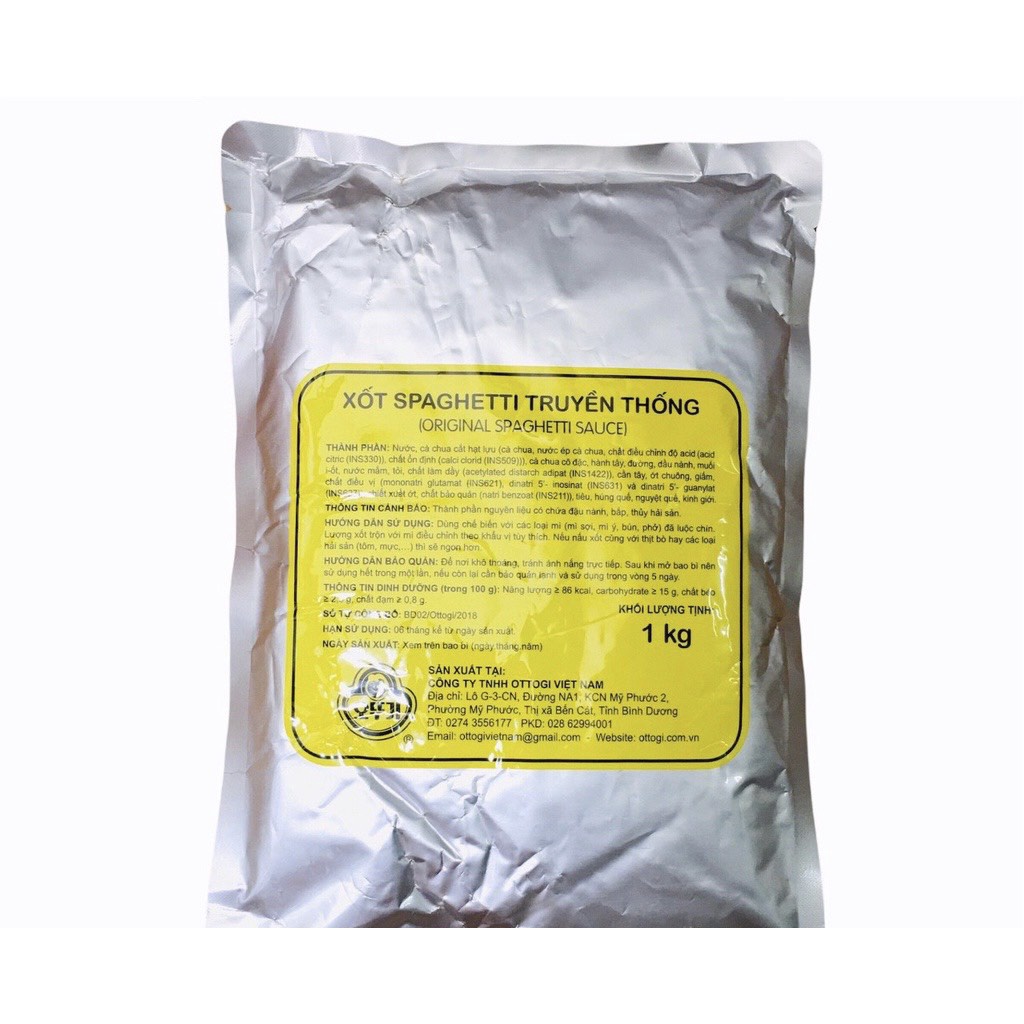 SỐT SPAGETTY VỊ TRUYỀN THỐNG OTTOGI GÓI 1KG