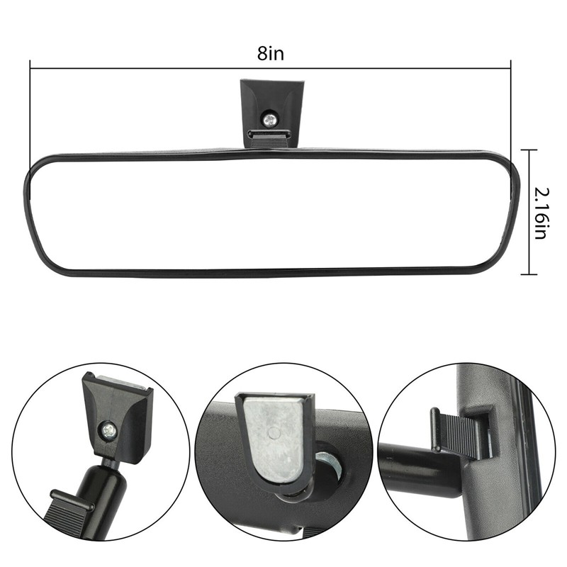 Kính chiếu hậu cỡ 20.32 cm xoay 360 độ thích hợp cho xe hơi