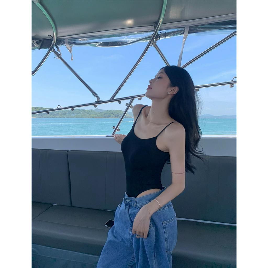 Cocory vn Áo Tank Top Hở Lưng Thời Trang Mùa Hè Quyến Rũ Cho Nữ