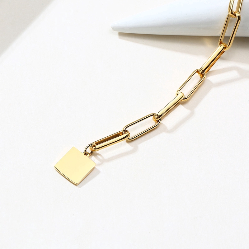 Vòng tay mắt xích 12mm chất liệu thép không gỉ JP5