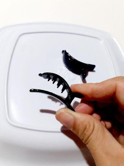 Kẹp mỏ vịt nhựa màu đen 4cm