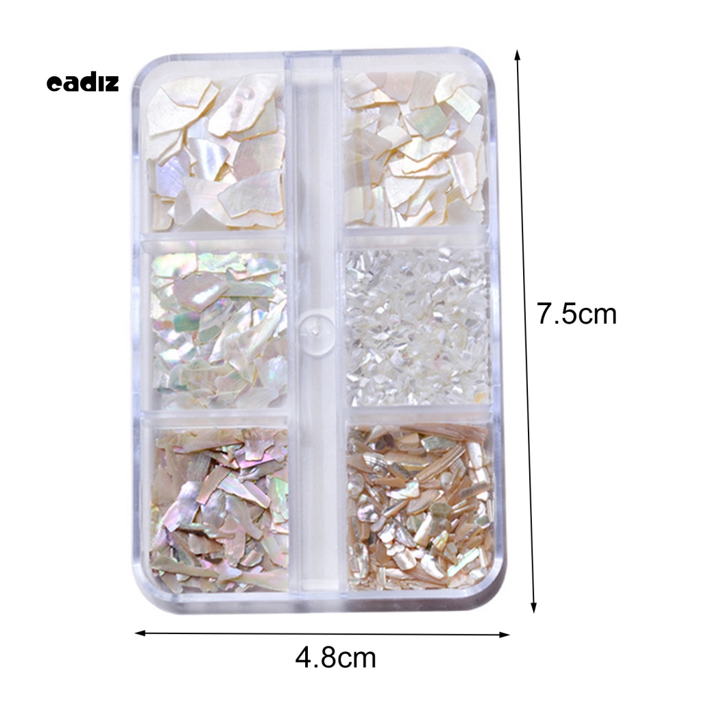 1 Hộp Vỏ Sò Đính Móng Tay Trang Trí Nghệ Thuật Siêu Mỏng