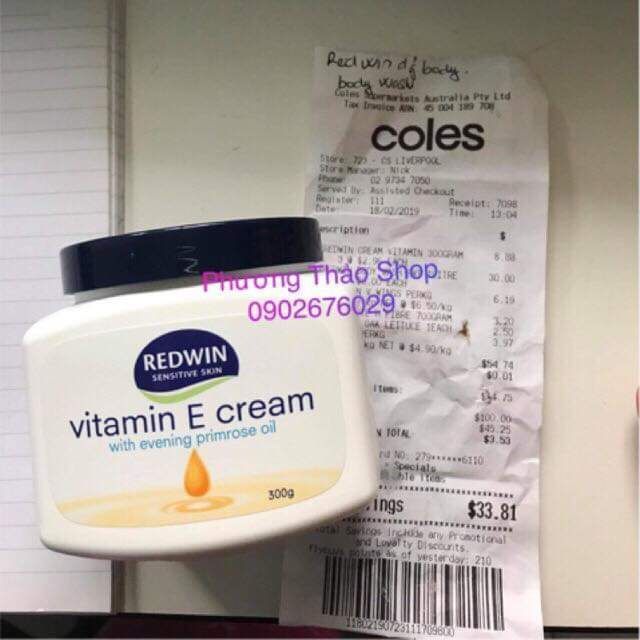 Kem dưỡng da REDWIN VITAMINE E CREAM