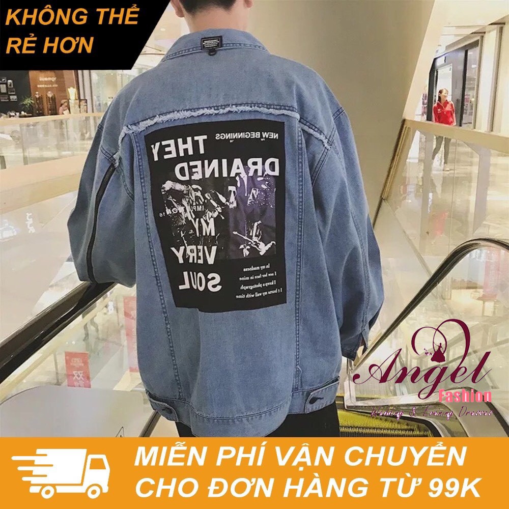 [Freeship] Áo khoác jean nam nữ thời trang Noble phong cách 035