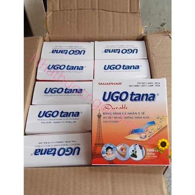 UGO TANA băng dính cá nhân hộp 100+2 miếng