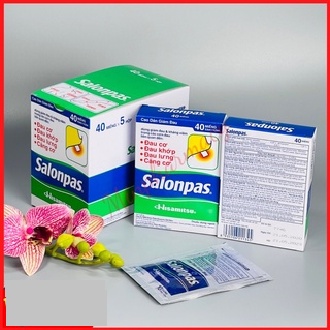 Hộp 20 miếng dán Salonpas Giúp Giảm Đau Hiệu Quả