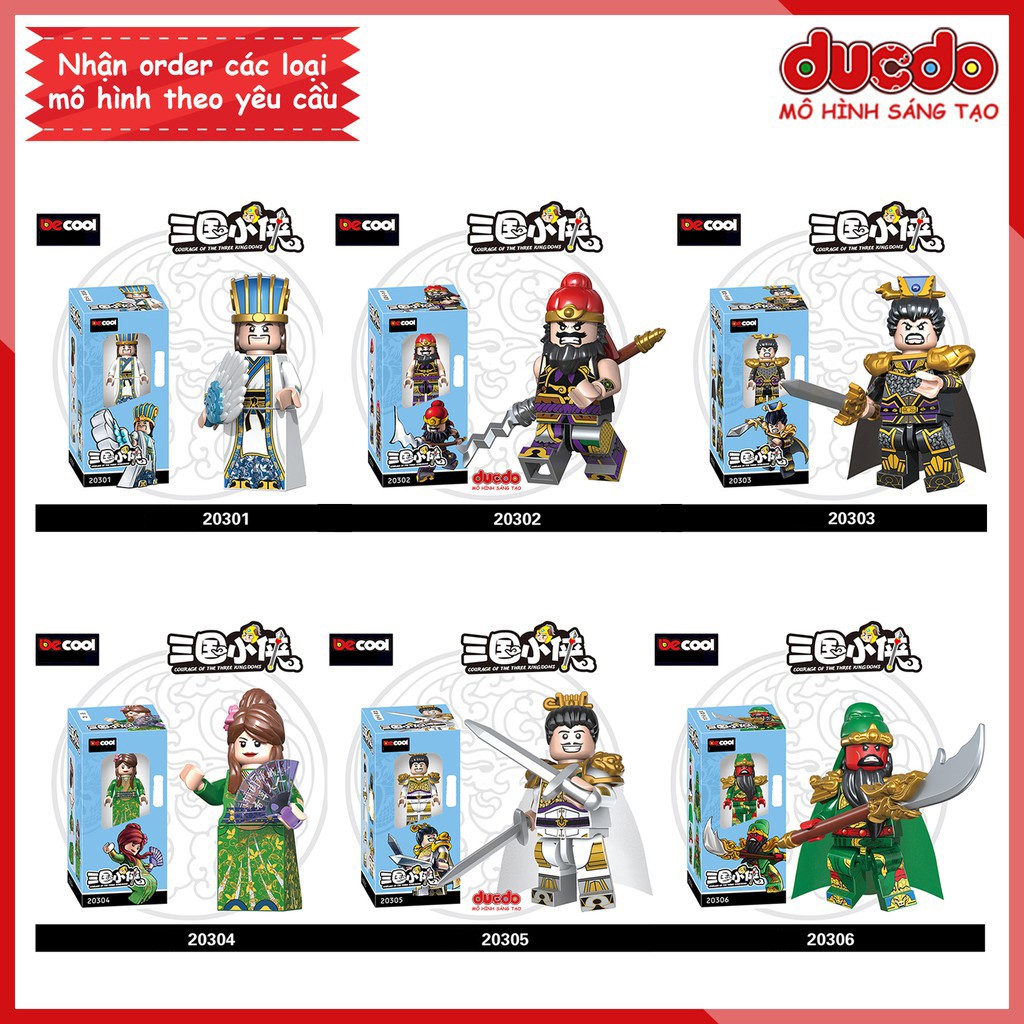 [Có sẵn] Decool 2030A Minifigures các nhân vật tướng TAM QUỐC tuyệt đẹp - Đồ chơi Lắp ghép Xếp hình Mô hình Mini