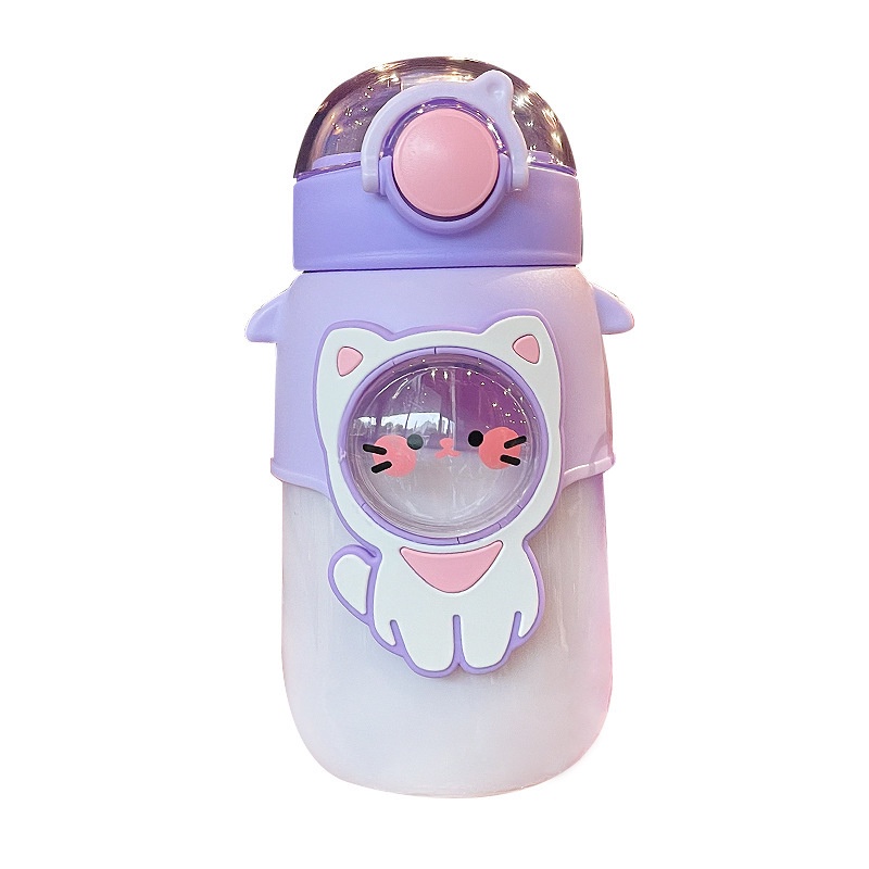 Bình Nước Nhựa 720Ml Họa Tiết Hoạt Hình Dễ Thương Cho Bé