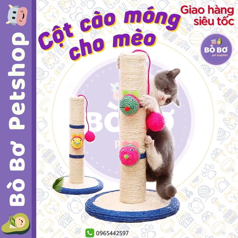 Cột trụ cào móng cho mèo - [ Hàng cao cấp ]