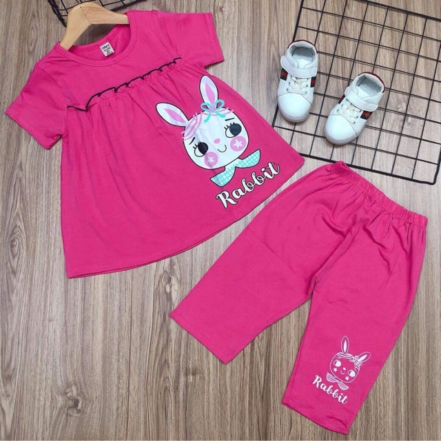 Bộ cộc tay bé gái 22-45 kg