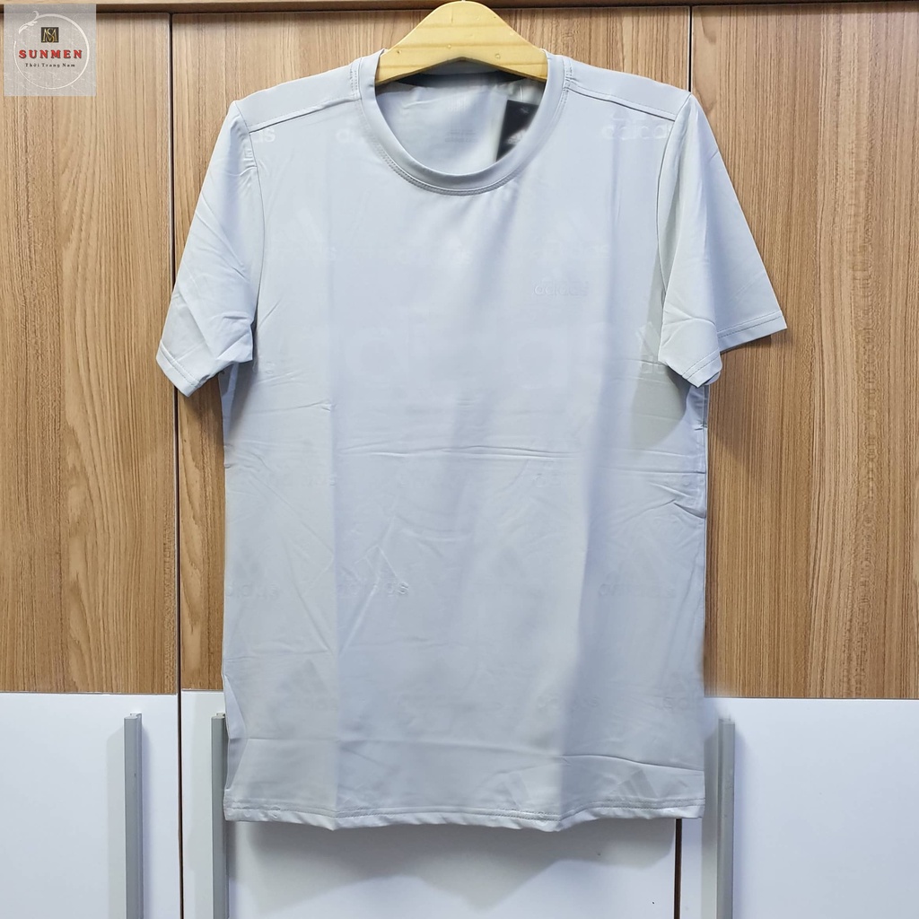 [HCM] Áo thun nam thể thao cổ tròn thun cotton co giãn 4 chiều chất Poly lạnh thoáng mát SUNMEN Size Từ 45 - 85kg