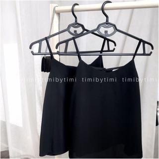 Áo 2 dây Camisole Black/white/red