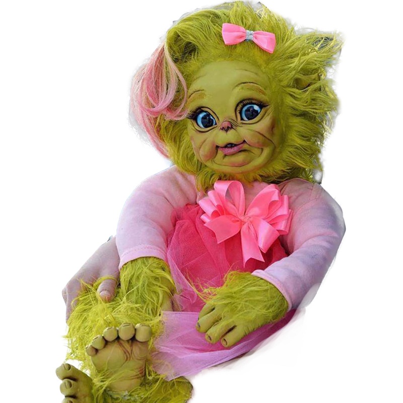 Da Giả Màu Xanh Lá Cây 8in Dùng Trang Trí Búp Bê