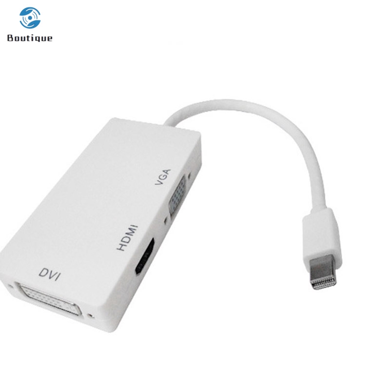 Cáp Chuyển Đổi 3 Trong 1 Mini Display Port Sang Dvi Vga Hdmi Tv Cho Apple Imac Macbook Surface Pro 3 / 4