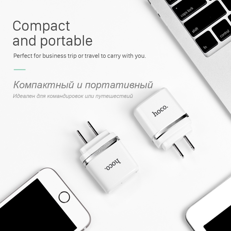 Đầu Sạc Hoco 5v 2.4a chất lượng Cho Iphone Android