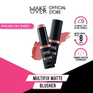 Image of MAKE OVER Multifix Matte Blusher 9 g - Blush On Stick