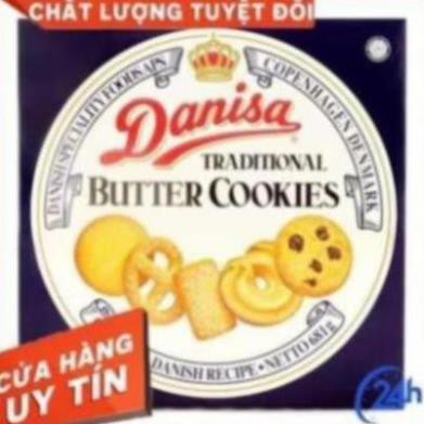 Hộp bánh quy bơ cao cấp Danisa 681 gr (có kèm túi xách giấy)