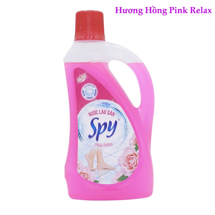 Nước lau sàn SPY, nước lau nhà dung tích 950ml 4 mùi hương Quế, gừng xả, chanh, cam mã hàng SP000062