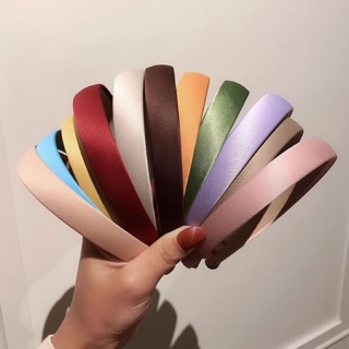 Headband băng đô, bờm xược cài tóc trơn màu hot trend