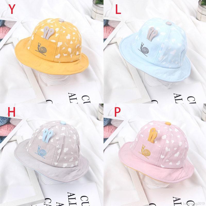 Mũ Tai Bèo Thêu Hình Ốc Sên Cho Bé