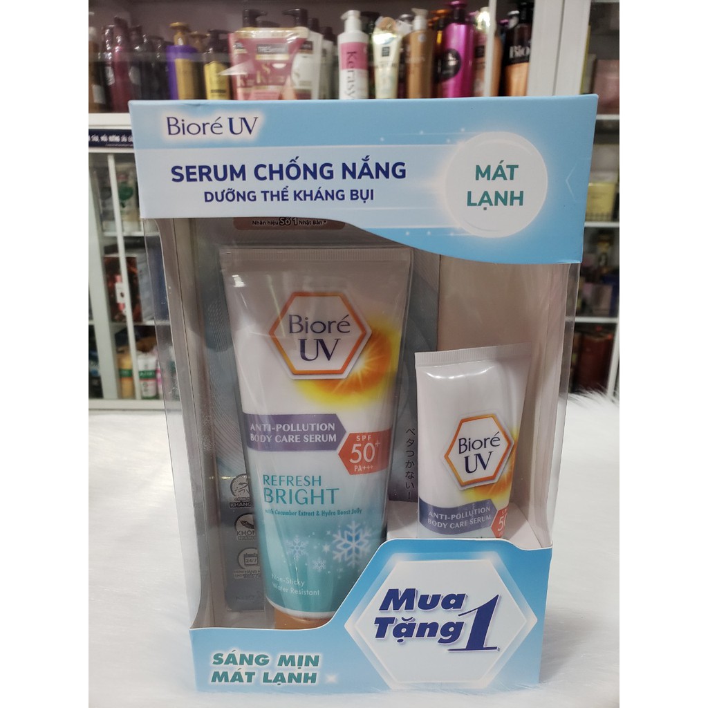 Serum Chống Nắng Biore UV Body Refresh Bright SPF50 150ml