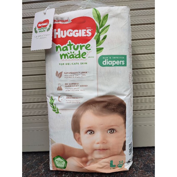 (mẫu mới)Tã dán siêu cao cấp Huggies Platinum M64/L54