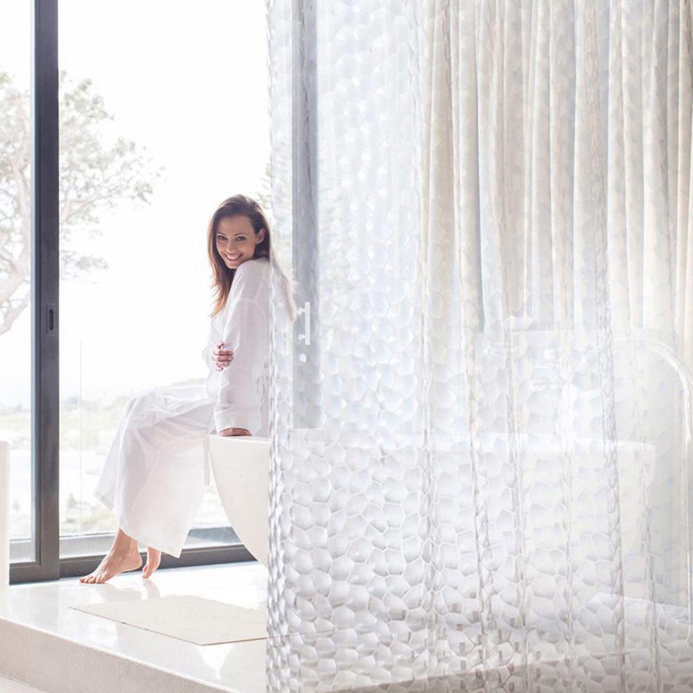 Rèm Cửa Nhà Tắm Dày Dặn Chống Nấm Mốc 180 / 200cm Tiện Dụng