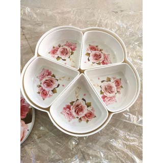 Khay mứt hình hoa 5 cánh