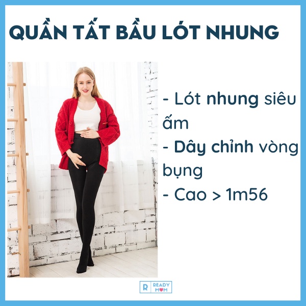 Quần Tất Bầu Dai | Mềm Mịn | Không Xù | Màu Đen | Ba Phân Loại Dày Vừa Hoặc Siêu Ấm Áp | RQ03 Hàng Trung Quốc