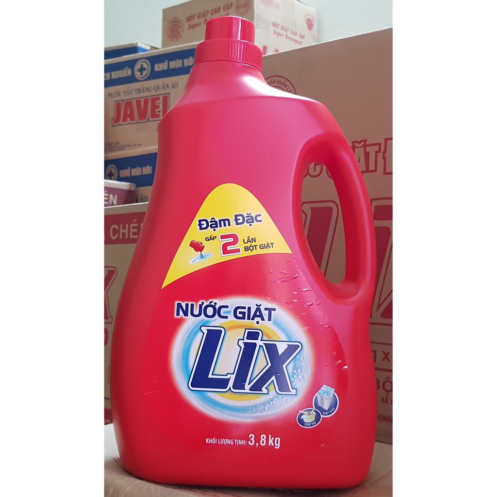 Nước giặt lix đậm đặc 3,8kg