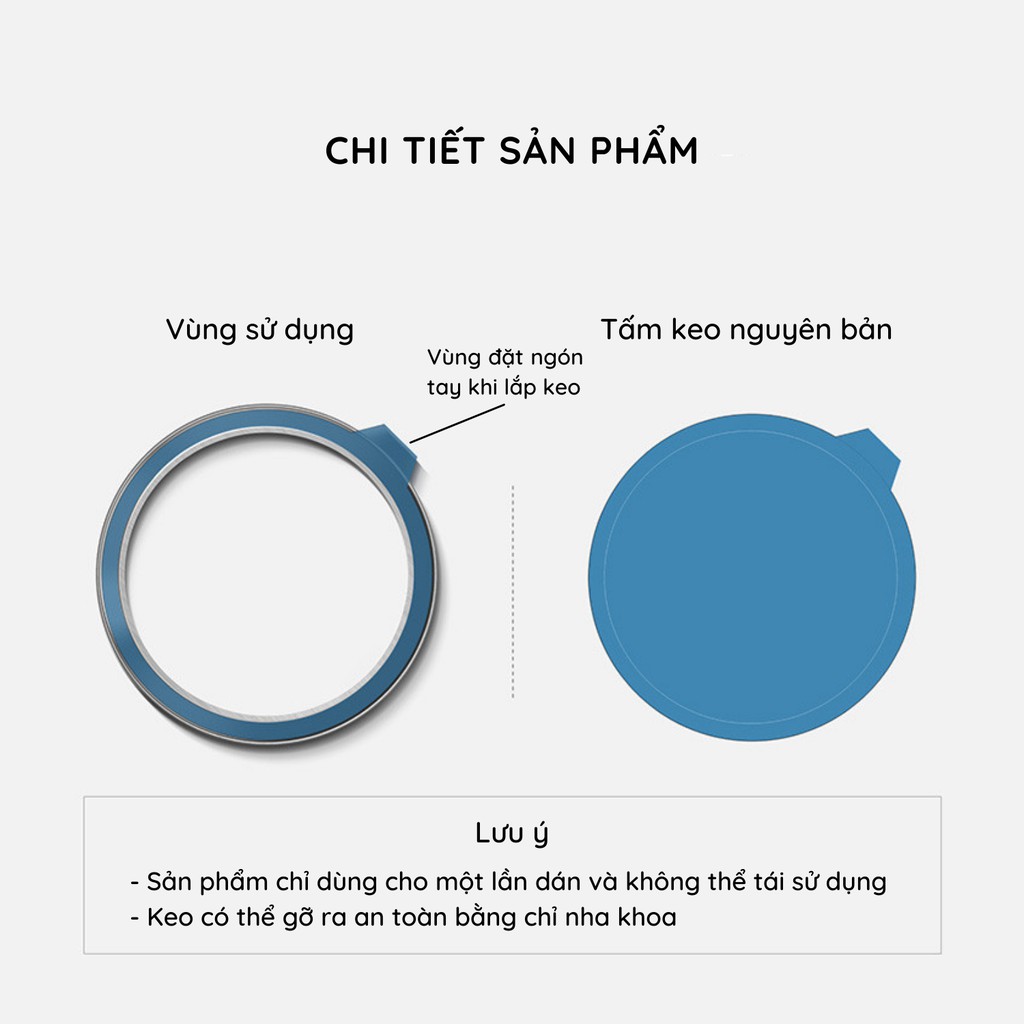 Keo dán thay thế cho viền Bezel (40/41/42/44/45/46mm) - Hãng Ringke