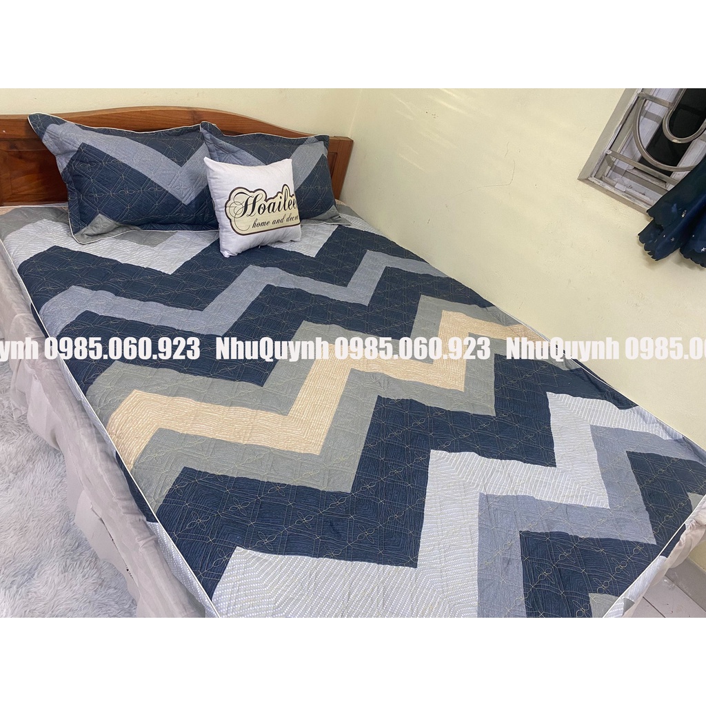Bộ Ga Trải Giường Trần Bông Kèm 2 Vỏ Gối Cam Kết Không Xô Lệch chất cotton poly m6 m8 2m2 nhiều mẫu