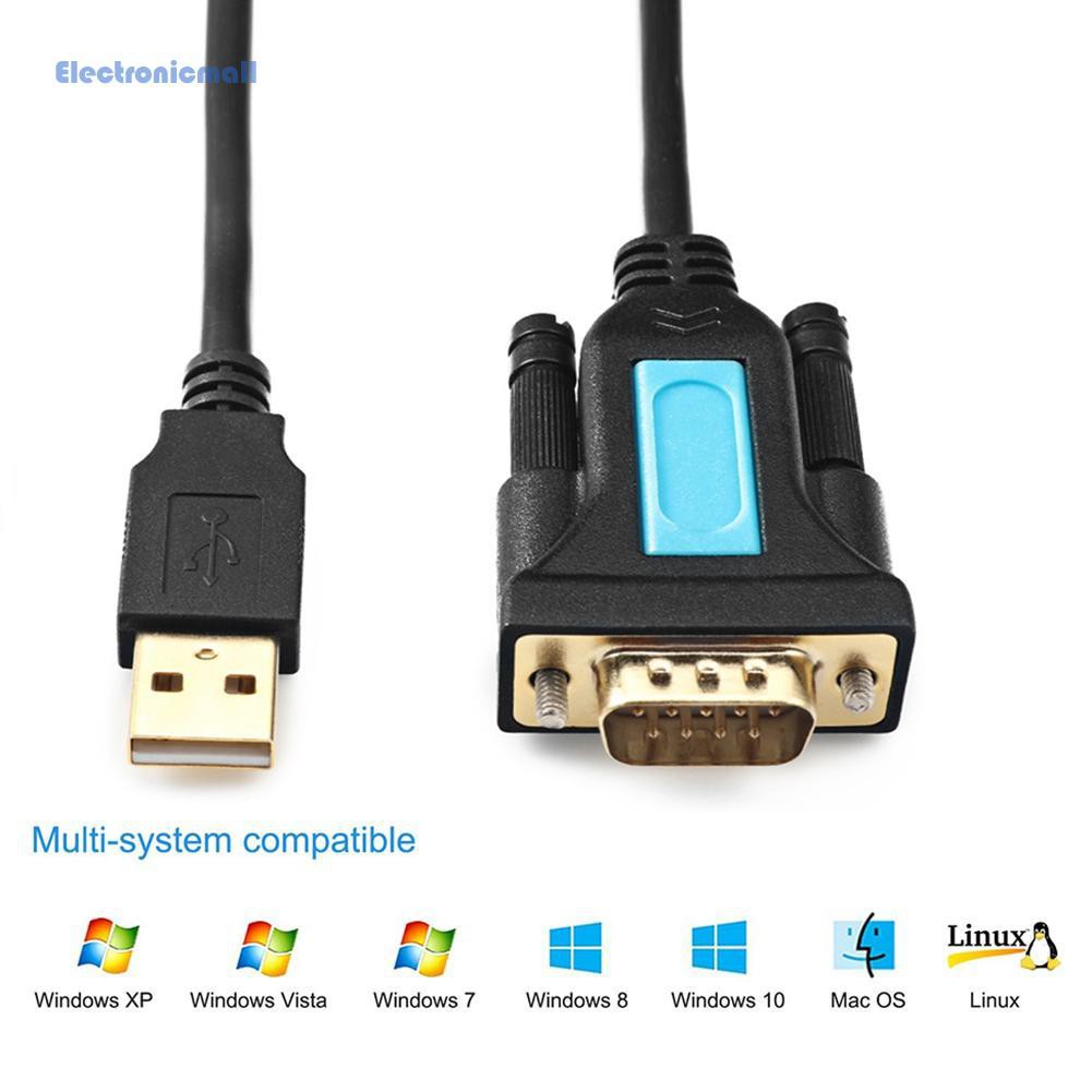 Cáp Chuyển Đổi Cổng Usb 01 Sang Rs232 Com 9 Pin Cho Win 10 / 8 / 7 / Xp