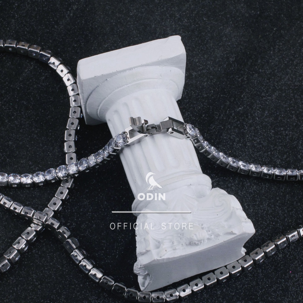 Dây chuyền Ice Tennis Bling Bling - phong cách Unisex - thép TITAN 316L Bảo hành 12 tháng