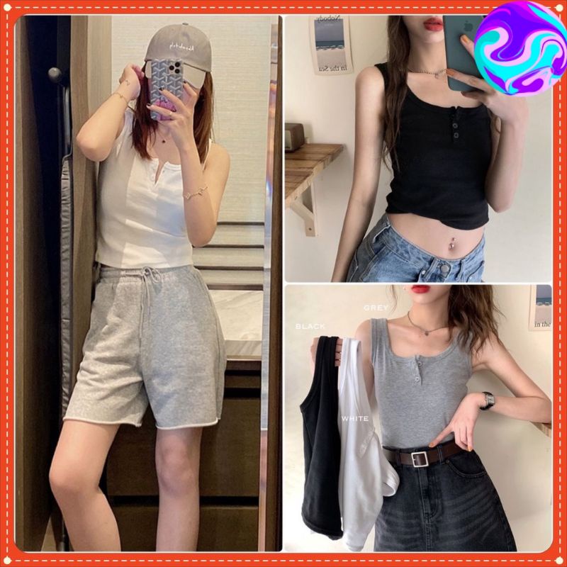 Áo ba lỗ 3 cúc chất bozip dầy đẹp, có 3 màu Đen, Trắng, Xám co dãn tốt, chất đẹp dễ mặc 2022