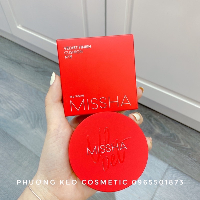Phấn nước Missha Velvet Finish Cushion SPF 50+ PA+++( Vỏ đỏ) | BigBuy360 - bigbuy360.vn