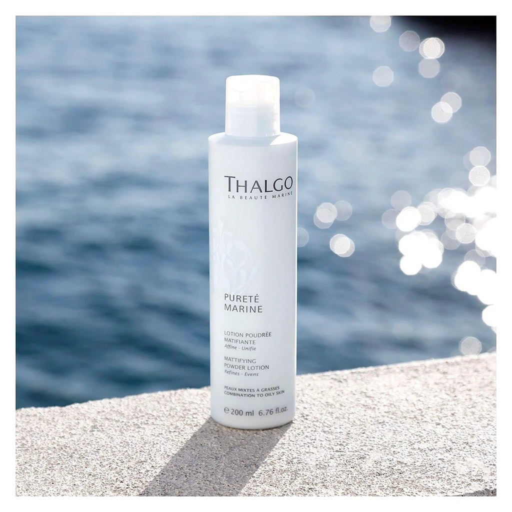 Thalgo Mattifying Powder Lotion - Toner hai pha dành cho da dầu nhờn