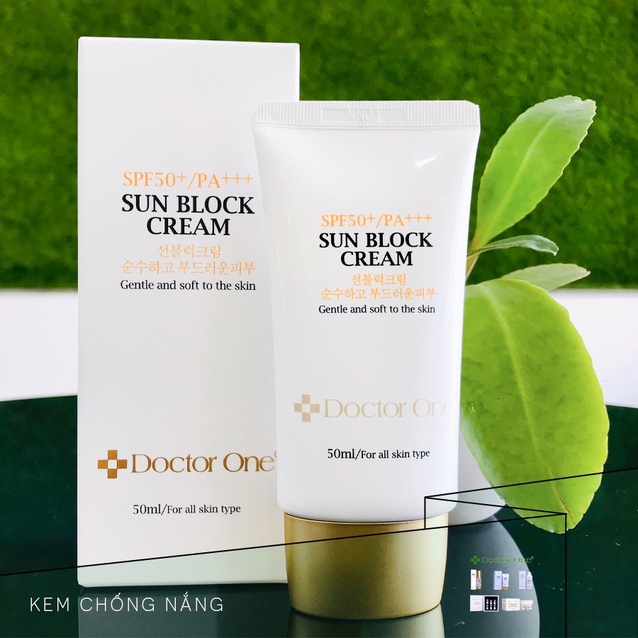 Kem Chống Nắng Sun Block Cream SPF50+/PA+++ Doctor One Hàn Quốc 50ml