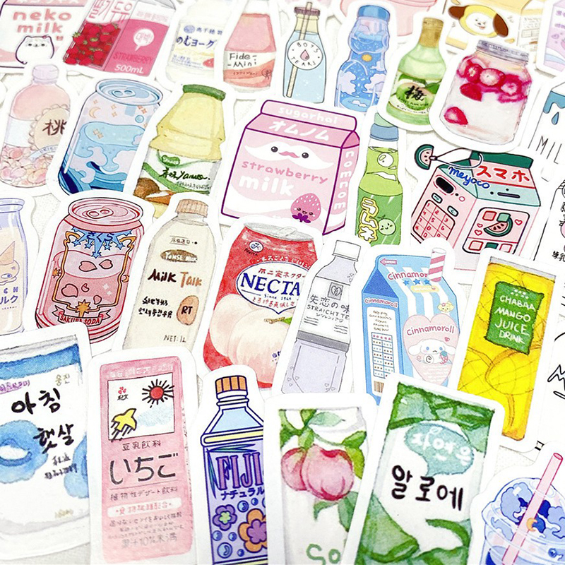 Set 50 nhãn dán trang trí sổ lưu niệm