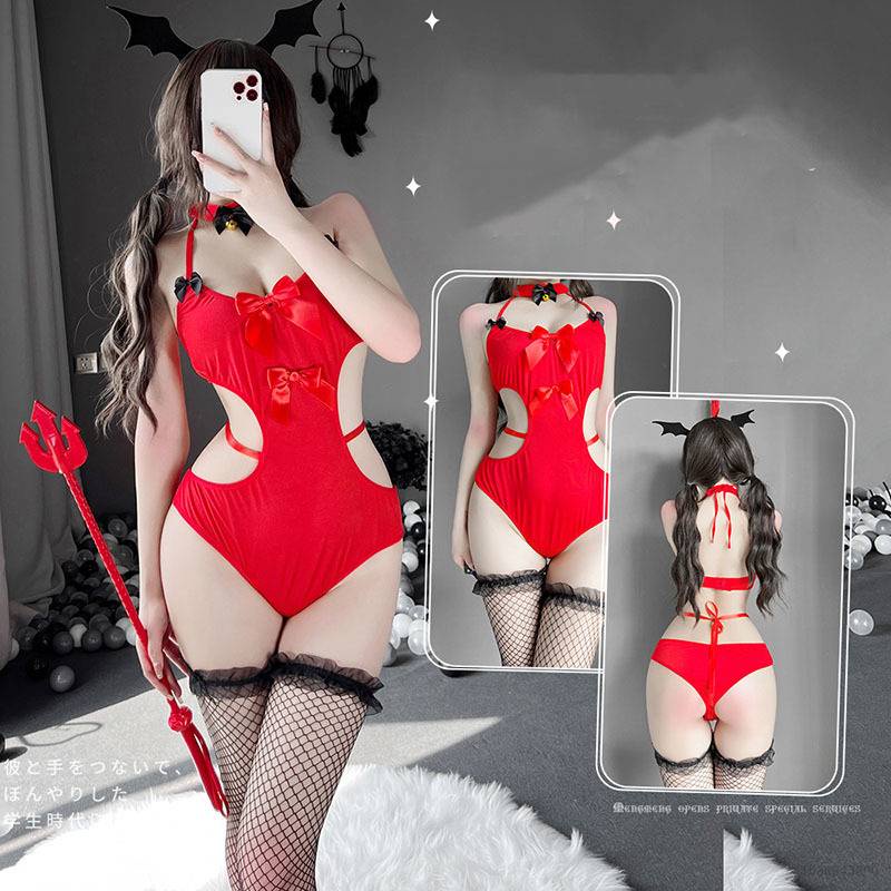 Bộ đồ lót liền thân phong cách giáng sinh gợi cảm cho nữ
 | BigBuy360 - bigbuy360.vn
