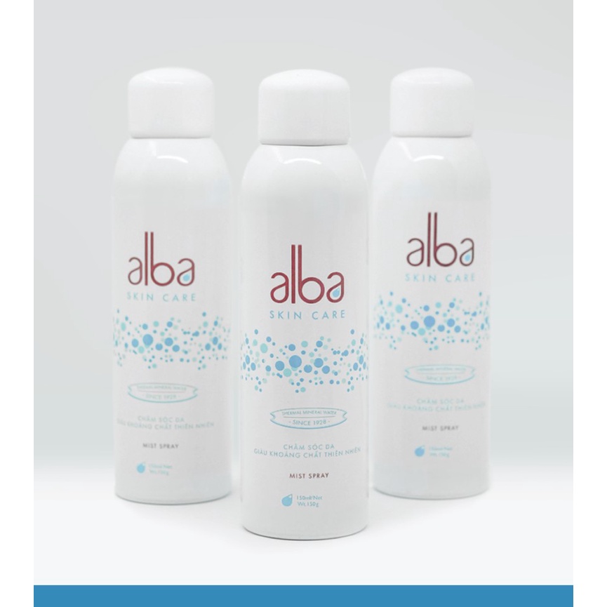 Xịt khoáng Alba Skin Care chống lão hóa dưỡng ẩm dành cho da khô 150ml