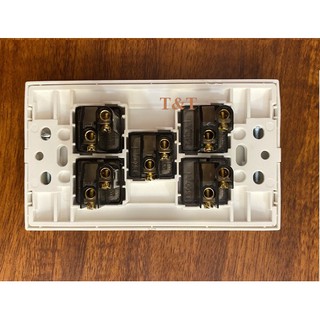 Mặt 4,5,6 công tắc âm tường Lioa
