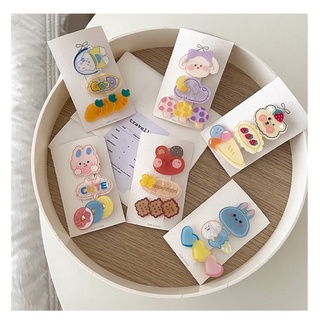 Combo kẹp tóc cute mùa hè Hàn Quốc